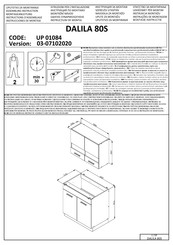 Forma Ideale DALILA 80S UP 01084 Instrucciones De Montaje