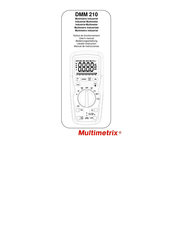 Multimetrix DMM 210 Manual De Instrucciones