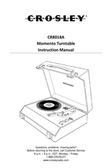 Crosley CR8018A Manual De Instrucciones