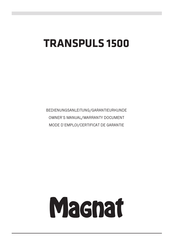 Magnat Transpuls 1500 Manual Del Usuario