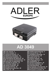 Adler europe AD 3049 Manual De Uso