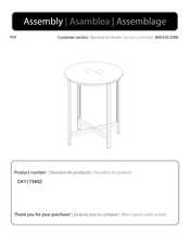 Southern Enterprises CK1175402 Manual De Instrucciones