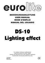 EuroLite DS-10 Manual Del Usuario