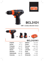 Bahco BCL31D1 Manual Del Usuario