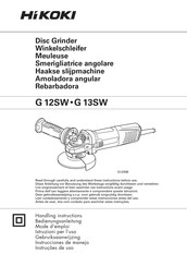 HIKOKI G 13SW Instrucciones De Manejo