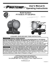 Protemp PT-70-SS-A Manual De Instrucciones