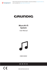 Grundig CMS 5000 BT DAB+ WEB Manual Del Usuario