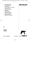 EINHELL BT-ID 1000 E Manual De Instrucciones