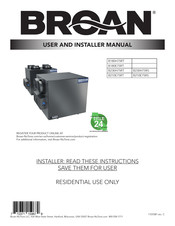 Broan B210E75RT Manual De Usuario E Instalador