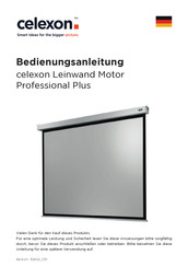 Celexon Leinwand Motor Professional Plus Manual De Instrucciones
