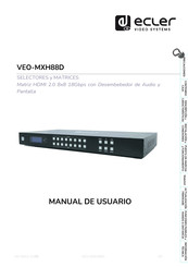 Ecler VEO-MXH88D Manual De Usuario