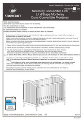 Storkcraft Monterey 04542-00-GH Serie Instrucciones De Montaje