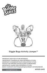 Bright Starts Giggle Bugs Activity Jumper 60028-6WS Manual Del Usuario