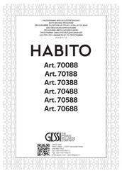 Gessi HABITO 70688 Instrucciones De Montaje