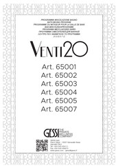 Gessi VENTI2O 65004 Instrucciones De Montaje