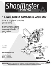 Delta ShopMaster S26-271L Manual De Instrucciones