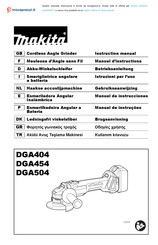 Makita DGA504RTJ Manual De Instrucciones