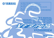 Yamaha YFZ450RSEA 2010 Manual Del Propietário