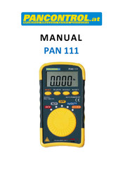 PANCONTROL PAN 111 Manual De Instrucciones