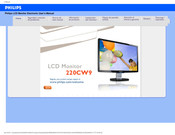 Philips 220CW9 Manual Del Usuario