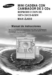 Samsung MAX-ZJ650 Manual De Instrucciones