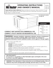 Mr. Heater MHU 50 Instrucciones De Uso Y Manual Del Usuario