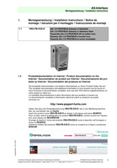 Pepperl+Fuchs VBG-PB-K20-D Instrucciones De Montaje