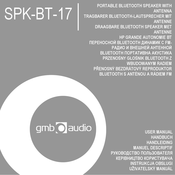 GMB Audio SPK-BT-17 Manual De Instrucciones