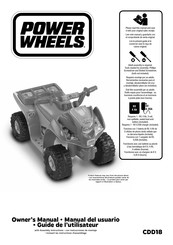 Fisher-Price Power Wheels CDD18 Manual Del Usuario