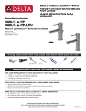 Delta Cylindrical 560LF PP-LPU Instrucciones De Montaje