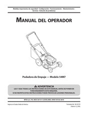 MTD 54M7 Manual Del Operador