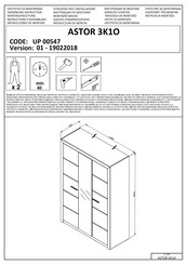 Forma Ideale ASTOR 3K1O UP 00547 Instrucciones De Montaje