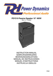 Power Dynamics PDY210 Manual De Instrucciones