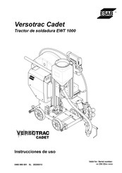 ESAB Versotrac EWT 1000 Instrucciones De Uso