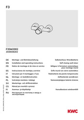 KWC F3SM2002 Instrucciones De Montaje Y Servicio