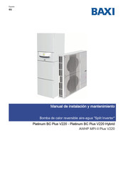 Baxi Platinum BC Plus V220 Manual De Instalación Y Mantenimiento