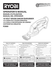 Ryobi P2900 Manual Del Operador