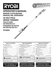 Ryobi RY40603 Manual Del Operador