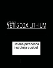GOAL ZERO YETI 500X LITHIUM Manual De Instrucciones