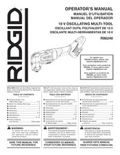 RIDGID R86240 Manual Del Operador