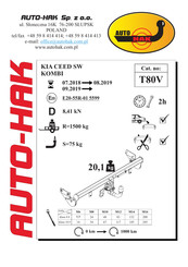 AUTO-HAK T80V Instrucciones De Montaje