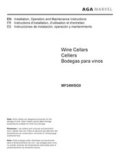 AGA marvel MP24WSG0 Instrucciones De Instalación, Operación Y Mantenimiento