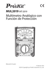 Pro's Kit MUL2019 MT-2019 Manual De Usuario