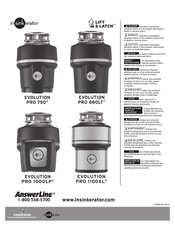 Emerson insinkerator EVOLUTION PRO 750 Manual Del Usuario