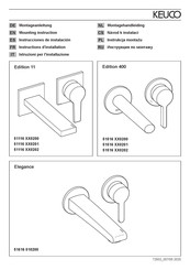 KEUCO Edition 11 51116 0202 Serie Instrucciones De Instalación