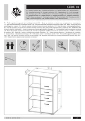 ML MEBLE KUBU 04 Instrucciones De Montaje