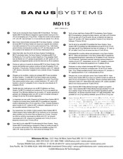 Sanus Systems MD115 Instrucciones De Montaje