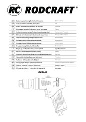 RODCRAFT RC4105 Manual De Instrucciones