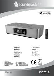 SOUNDMASTER ICD2020 Manual De Instrucciones