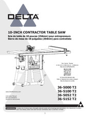 Delta 36-5000 T2 Manual De Instrucciones